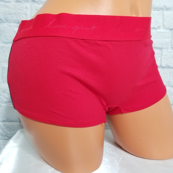PINK Victoria's Secret Foil Bling Boyshort Panty Extra Large New - Picture 3 of 12